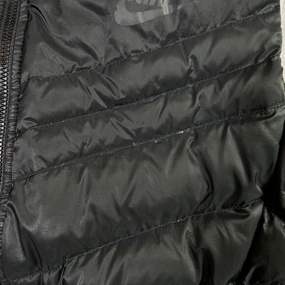 Nike Cascade Puffer Vest Women's Medium Black Goose Down Full Zip Athleisure - Picture 12 of 16